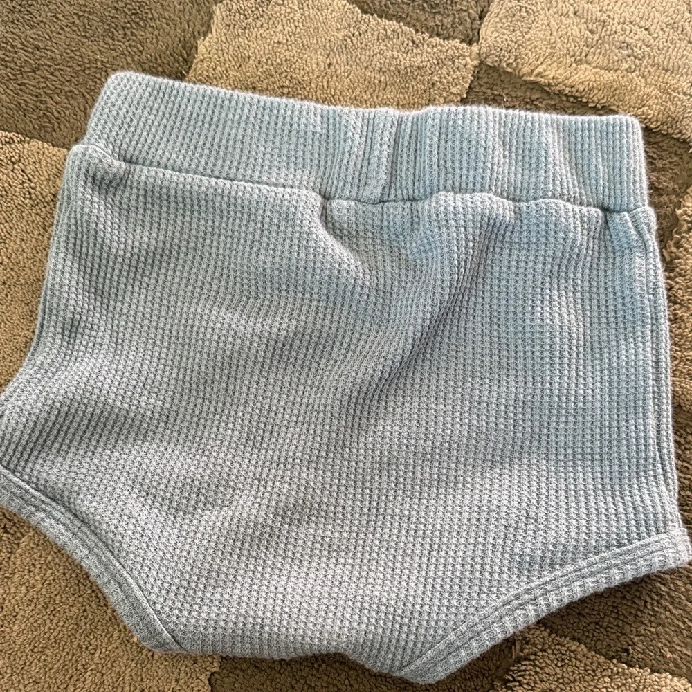 kate quinn Light Blue Knit Diaper Cover